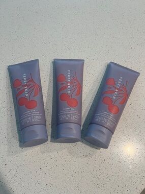 0.2 NWT Fenty Beauty Cherry dub triple action AHA Body scrub 3 units $108 retail